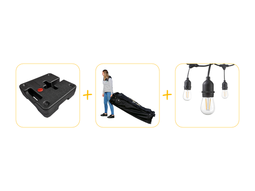 Voordeelpakket voor vouwtent 2 x 3 - 3 x 4,5 m Solid 40