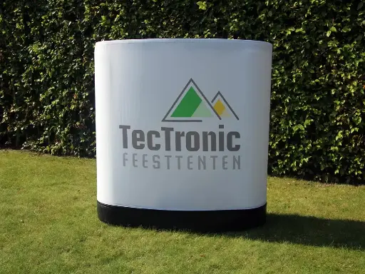 Opblaasbare balie met opdruk