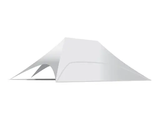 Onderdeel stertent twin 10 m: zijwand polyester dicht (lange zijde)