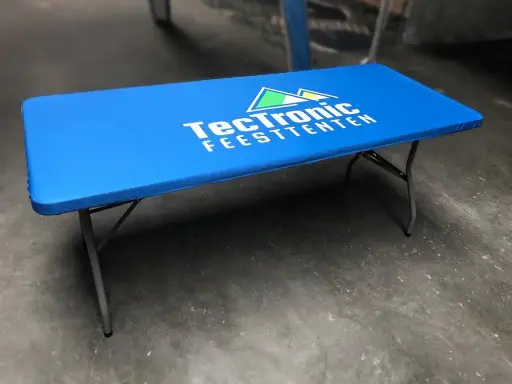 Bedrukte topcover buffettafel
