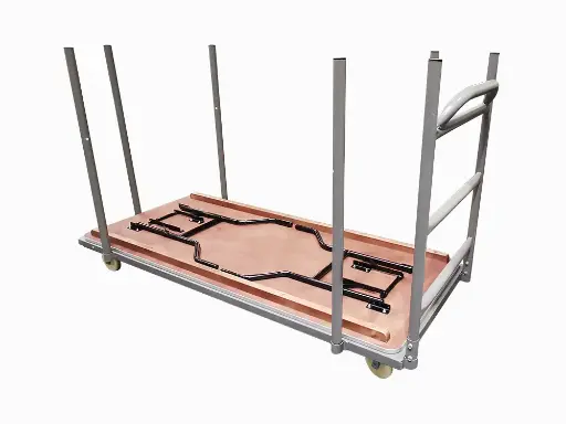 Transportkar voor houten klaptafels 183 cm