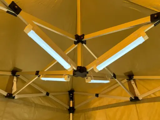 Vouwtent LED balken - oplaadbaar