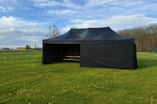 Einde reeks: vouwtent 3 x 6 m Solid 50 zwart